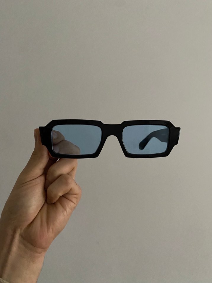 Siyah vintage Güneş Gözlüğü - Görsel 2