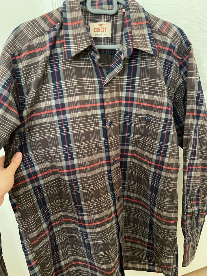 Vintage Ekose Uzun Kollu Gömlek - Görsel 3