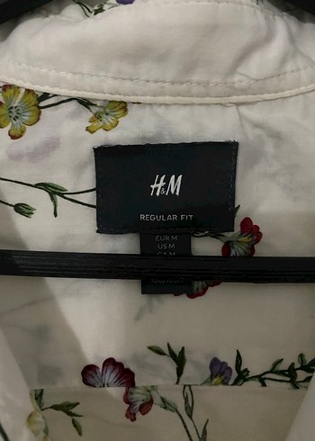 H&M Çiçek Desenli Erkek Kısa Kollu Gömlek - Görsel 3