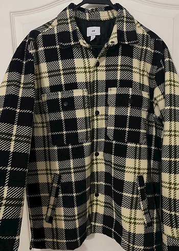 Erkek Siyah Kareli Düğmeli Gömlek - Görsel 2