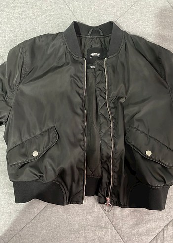 Fermuarlı Siyah Kadın Streetwear Ceket