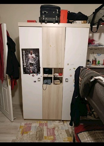 Çocuk Gardırop Beyaz Kapaklı - Görsel 2