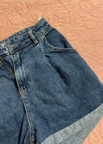 Diğer Kadın Mavi Mini Kot Şort
