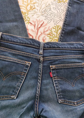 30 Beden mavi Renk Kadın Normal Kesim Mavi Denim Pantolon