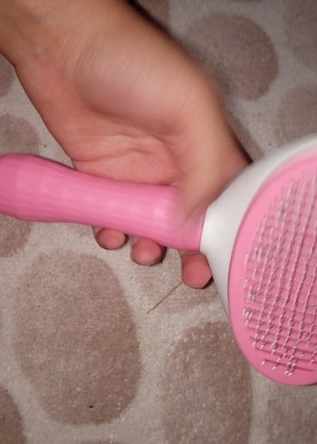 Pembe Çift Taraflı Kedi Tüy Fırçası - Görsel 2