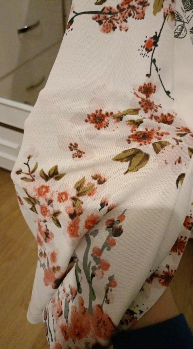 Uzun Beyaz Bohem Desenli Kadın Kimono - Görsel 4