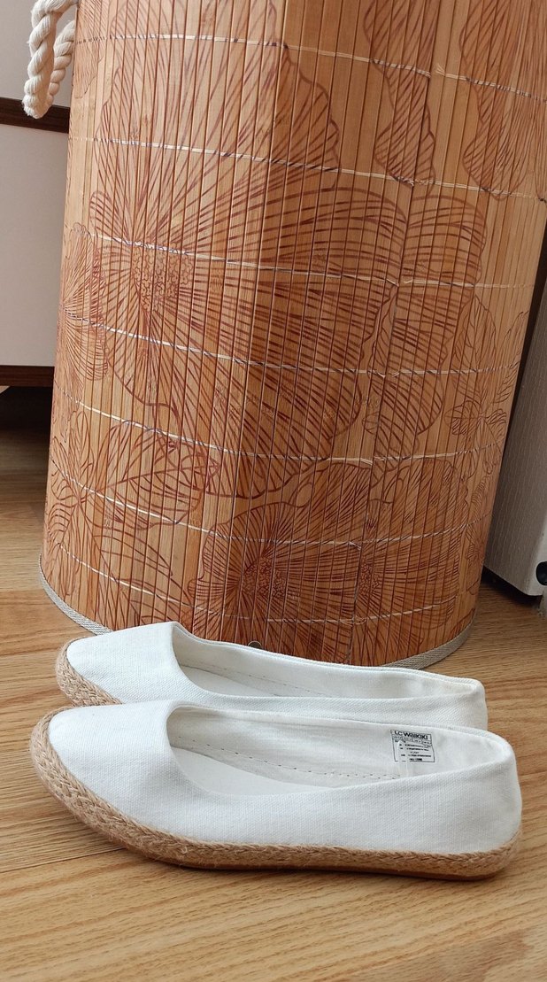 Beyaz Kadın Espadril Babet Ayakkabı - Görsel 4