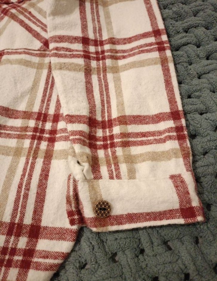 Düğmeli Kadın Ekoseli Oduncu Gömlek - Görsel 2