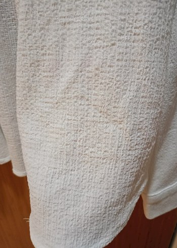 Düğmeli Beyaz Kadın Gömlek - Görsel 3