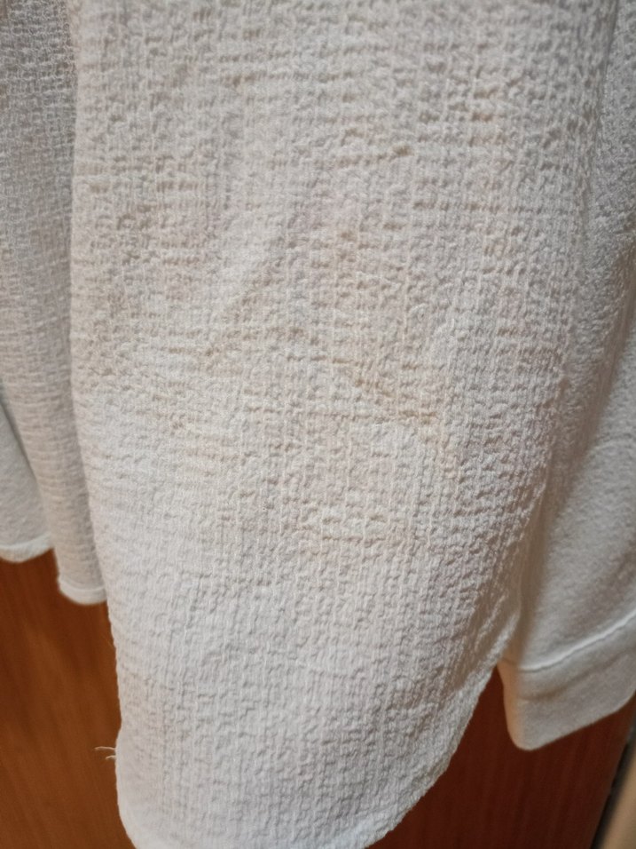 Düğmeli Beyaz Kadın Gömlek - Görsel 3