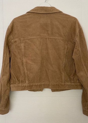 Bej Süet Düğmeli Kadın Ceket - Görsel 3