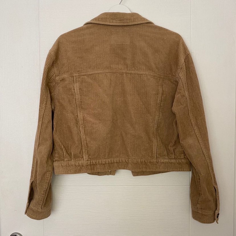 Bej Süet Düğmeli Kadın Ceket - Görsel 3