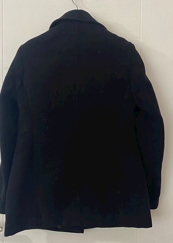 Hatemoğlu Siyah Düğmeli Regular Fit Kadın Kaban - Görsel 5