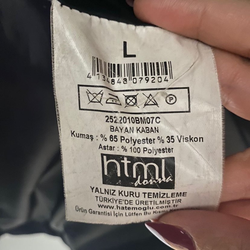 Hatemoğlu Siyah Düğmeli Regular Fit Kadın Kaban - Görsel 4