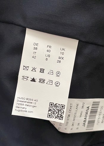 Lacivert Kadın Düğmeli Blazer Ceket - Görsel 4