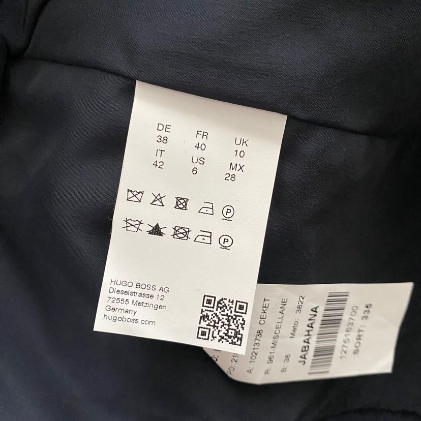 Lacivert Kadın Düğmeli Blazer Ceket - Görsel 4