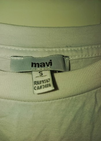 Mavi Beyaz Kadın Kısa Kollu Tişört - Görsel 2