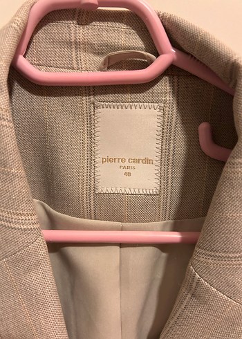 Pierre Cardin Pierre cardin Düğmeli Keten Kadın Blazer