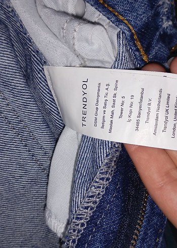 m Beden mavi Renk Gevşek Kesim Midi Kadın Kot Pantolon