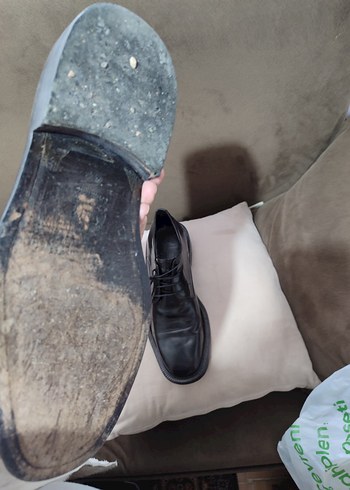 Erkek Siyah Klasik Deri Ofis Ayakkabısı - Görsel 3