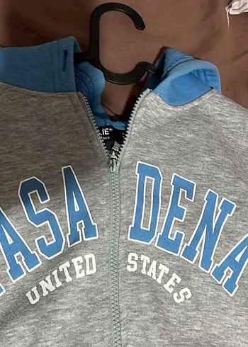 xl Beden Gri Fermuarlı Kapüşonlu Kadın Sweatshirt