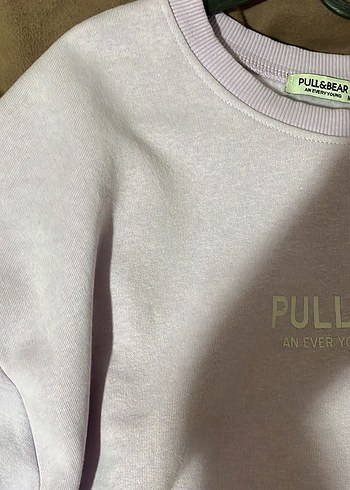 m Beden mor Renk Pull&Bear lila Kadın Sweatshirt
