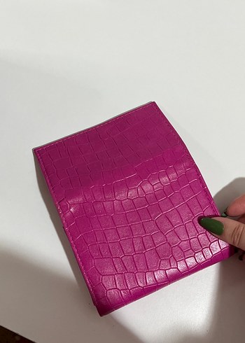 Defacto Pembe Deri Yılan Desenli Fermuarlı Kadın Cüzdanı