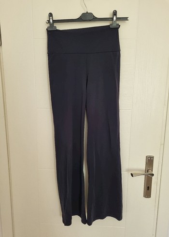 Oysho Oysho Yüksek Belli Comfortlux Siyah Flare Pantolon