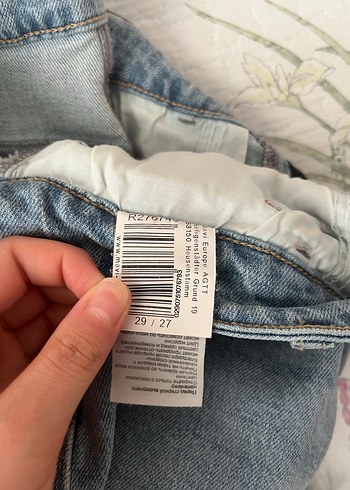 38 Beden mavi Renk Yeni Mavi Jeans pantolon/ mom jean.