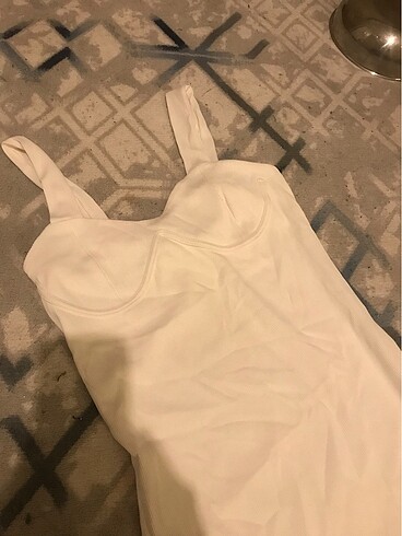 Bershka Beyaz mini elbise