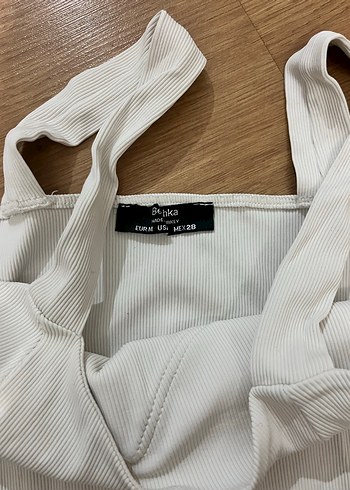 Beyaz Mini Elbise - Görsel 3