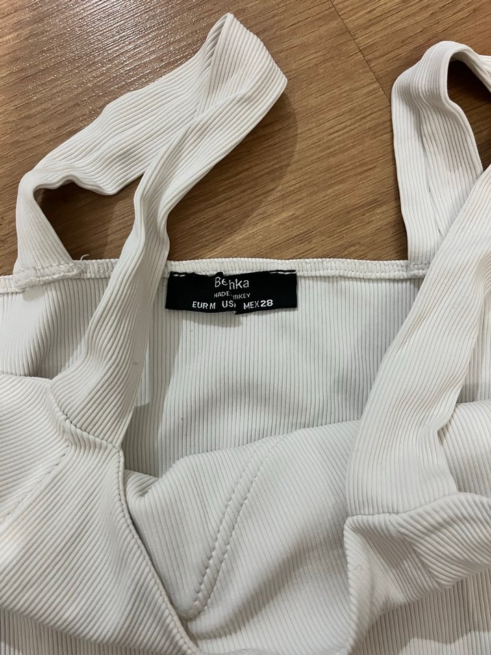 Beyaz Mini Elbise - Görsel 3