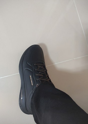 39 Beden siyah Renk Skechers Siyah Kadın Dolgu Topuklu Spor Ayakkabı