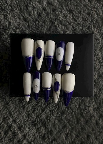 Lapis velvet takma tırnak seti - Görsel 4
