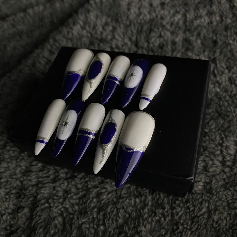 Lapis velvet takma tırnak seti - Görsel 3