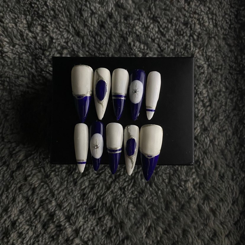 Lapis velvet takma tırnak seti - Görsel 4