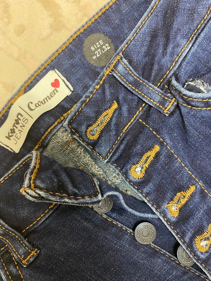 Düğmeli Jean - Görsel 3