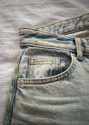 34 Beden BERSHKA Gri Denim Kadın Kot Pantolon