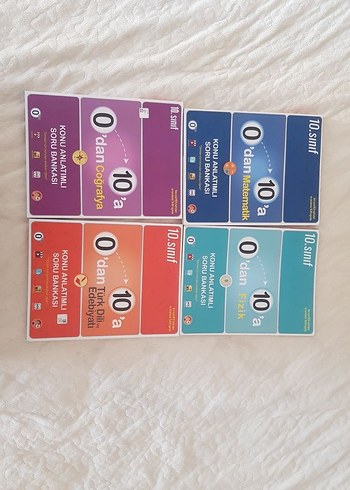 10. Sınıf Konu Anlatımlı Soru Bankası Seti Tanesi 50 tldir