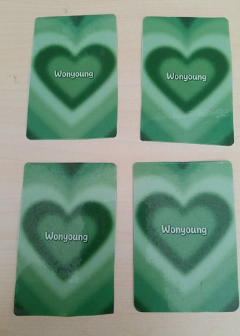  Wonyoung 4lü green tema fanmade pc set