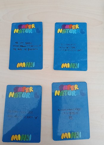 Minji fanmade super natural 4lü pc set