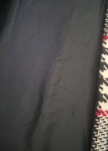 Kız Çocuk Gri Ekose düğmeli Panço - Görsel 4