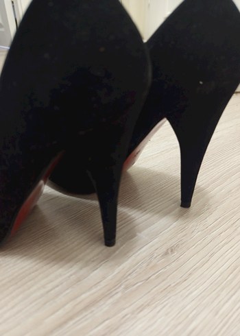 37 Beden siyah Renk Siyah Yılan Desenli Stiletto Topuklu Kadın Ayakkabı