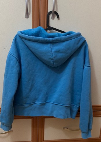 Diğer Kadın Mavi Fermuarlı Sweatshirt