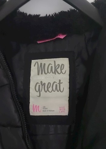Bershka Siyah Fermuarlı Kadın Kışlık Mont