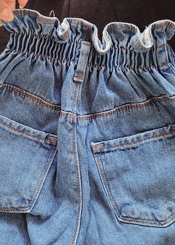 Diğer Beli lastikli Mavi Kadın Jean