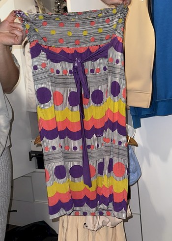 Desenli Uzun Hamile Etek - Görsel 2