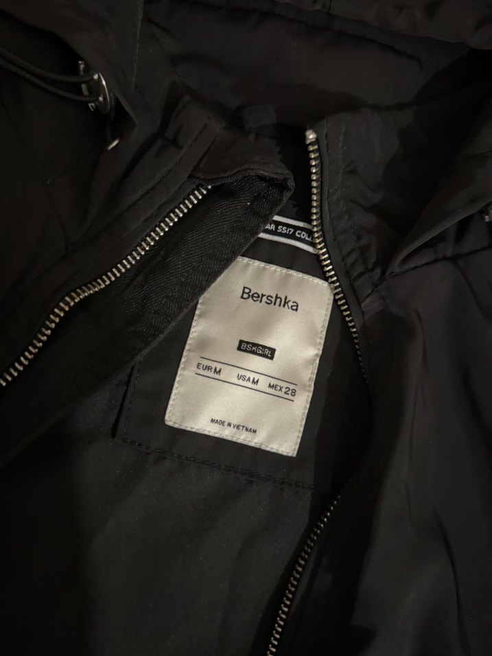 Siyah Kapüşonlu Fermuarlı Rahat Ceket - Görsel 2