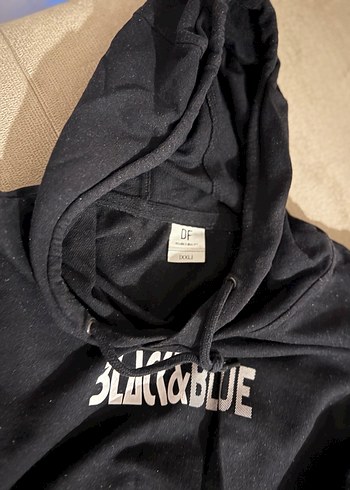 Siyah Kapüşonlu Kadın Sweatshirt - Görsel 2