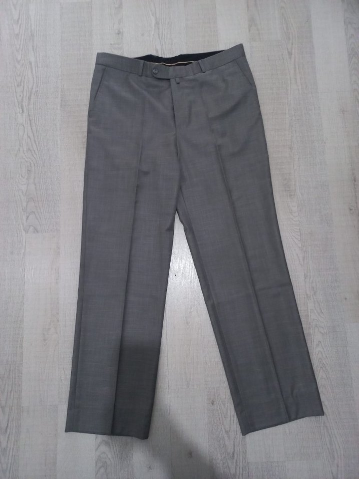 Gri Kemerli Erkek Ofis Pantolonu - Görsel 2